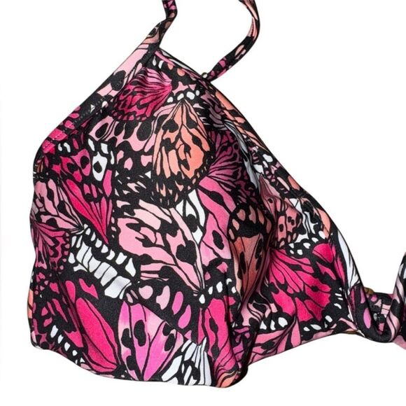 L*Space NWT Eco Chic Econyl® Helena Bikini Top in Butterfly Effect Size Medium - Picture 7 of 9